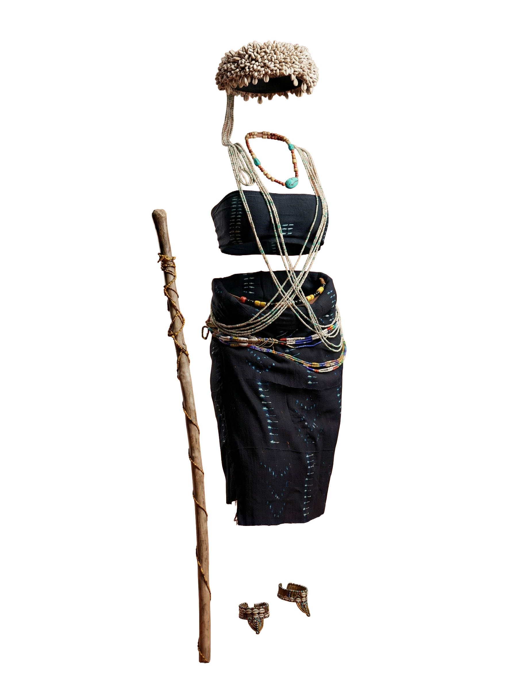 Parure rituelle Diola de Casamance, alliant force des fibres naturelles et prestige ancestral