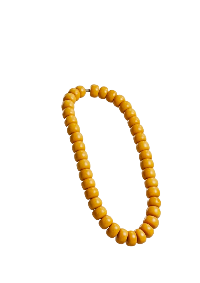 Collier Peul en perles et cuir